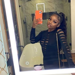 Prettylittlething black dress